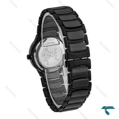 ساعت زنانه رادو مشکی وسط سرامیکی عقربه سیلور Rado-7280-L