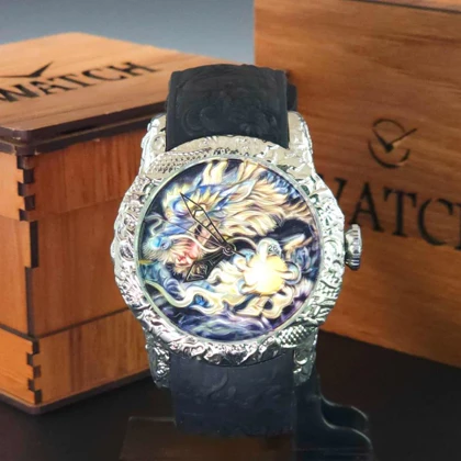 ساعت مچی مردانه اینویکتا یاکوزا Invicta yakuza با بند رابر و موتور کوارتز کد 2