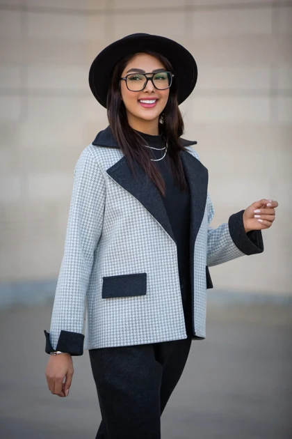 پالتو فوتر پیر دوپل ترکیبی (ست پاییزه و زمستانه)