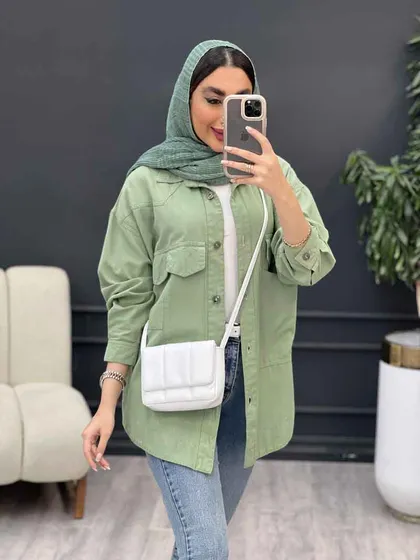 مانتو لینن چهار جیب