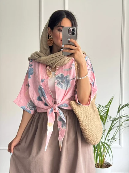 شومیز گره‌ای گندم