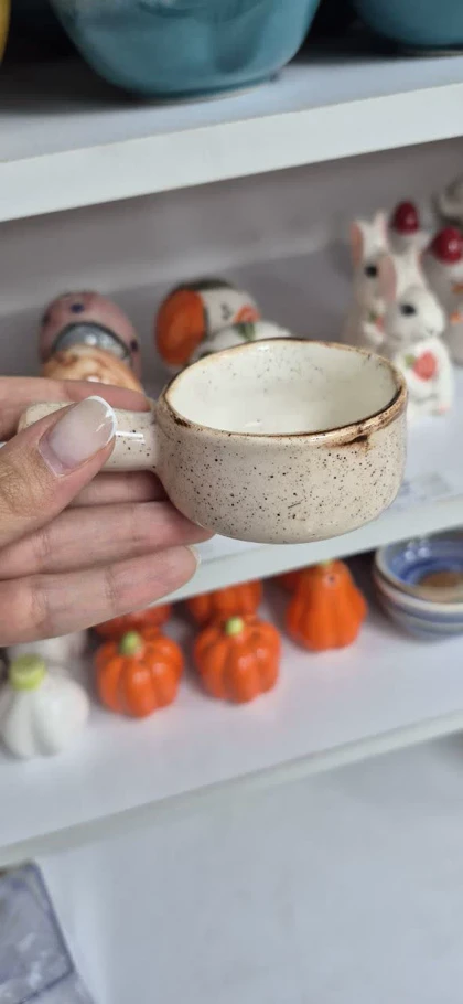 سس خوری سرامیک دسته دار روستیک
