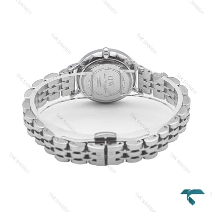 ساعت دنیل ولینگتون زنانه سیلور صفحه آبی خطی DW-6044-L