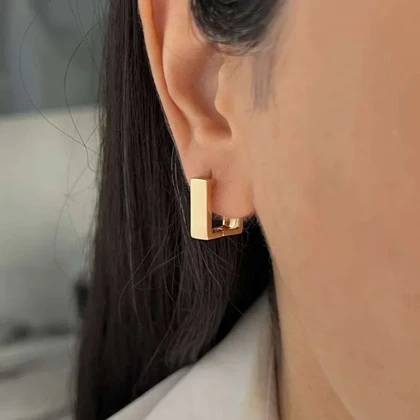 گوشواره زنانه مدل آینه‌ای ژوپینگ، انتخابی شیک و بادوام