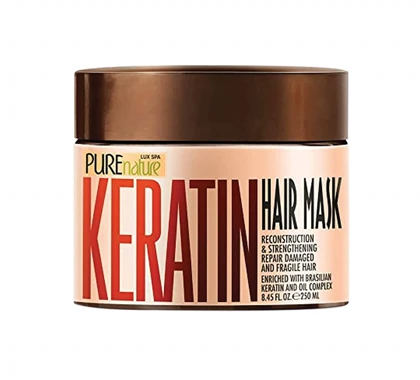 ماسک کاسه ای کراتین پیور نیچر Pure Nature حجم 250 میلی لیتر