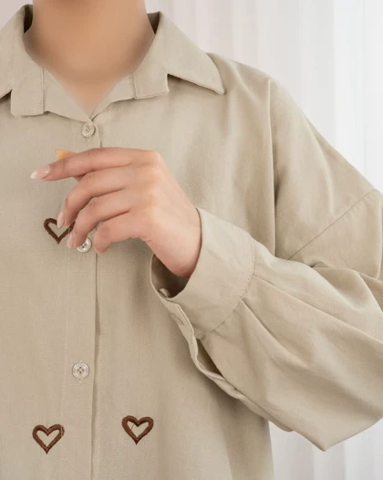 شومیز گلدوزی heart کد 29455