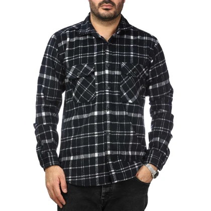 پیراهن آستین بلند پشمی مردانه مدل 6103895