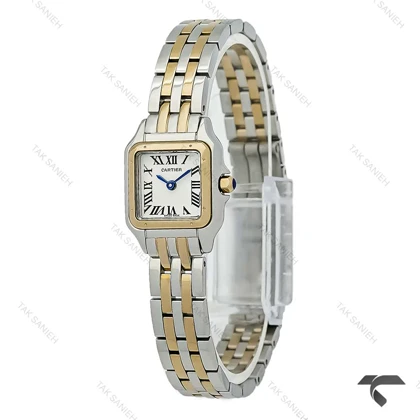 ساعت کارتیه پنتر مینی زنانه دورنگ طلایی Cartier-10630-L