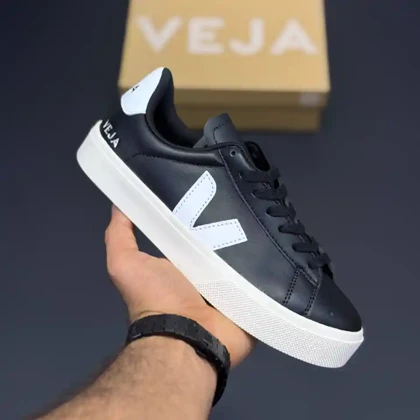 کفش وجا کامپو مشکی سفید Veja Campo Black White