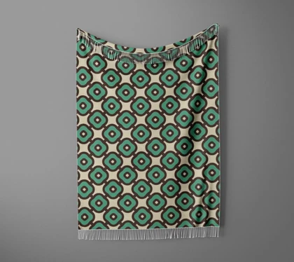 شال مبل ریش دار sofa shawl 249