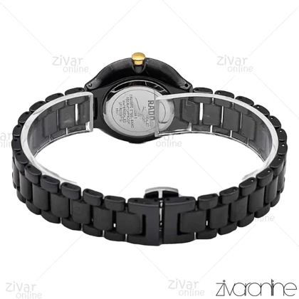 ساعت رادو زنانه سرامیکی صفحه مشکی مهندسی 106332