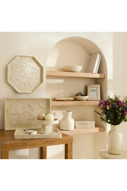 بشقاب تزئینی Karaca Home مدل Carrie - سفید