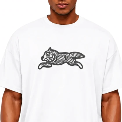 تیشرت نخی مردانه زنانه اورسایز 1991 مدل Running Dog TS19105