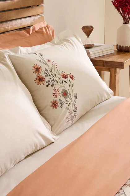 سرویس روتختی دو نفره Karaca Home مدل Velinor پنبه - چندرنگ