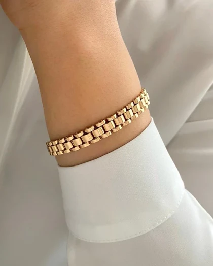 دستبند آینه ای رولکس ژوپینگ