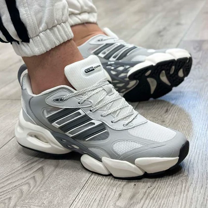 کتانی آدیداس ست مردانه زنانه اسپرت مدل climacool vento رنگ طوسی سفید