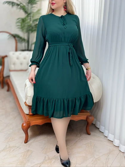 پیراهن چین‌دار یلدایی 2466