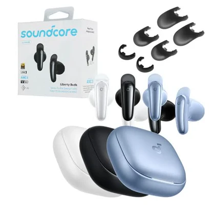 هندزفری بی‌سیم انکر Soundcore Liberty Buds مدل D1200 مشکی با ANC