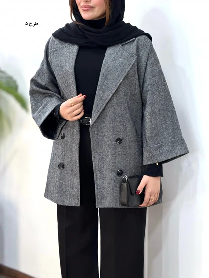 پالتو پشمی آستردار آیسو گلدیس