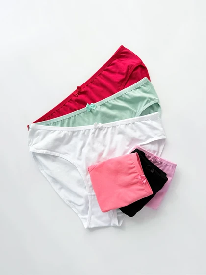 شورت اسلیپ نخ پنبه ساده پاپیون دار سایز 3XL میسپل Misspel