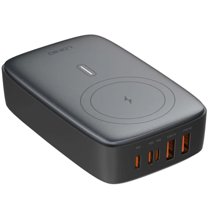 شارژر وایرلس رومیزی 5 پورت 140 وات الدنیو Q4010
