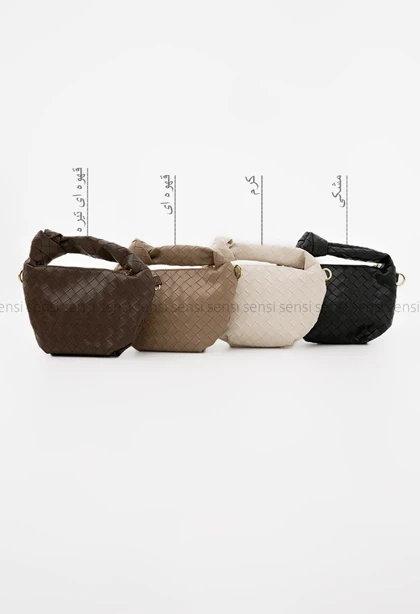 کیف چرم طرح حصیر کد1004675