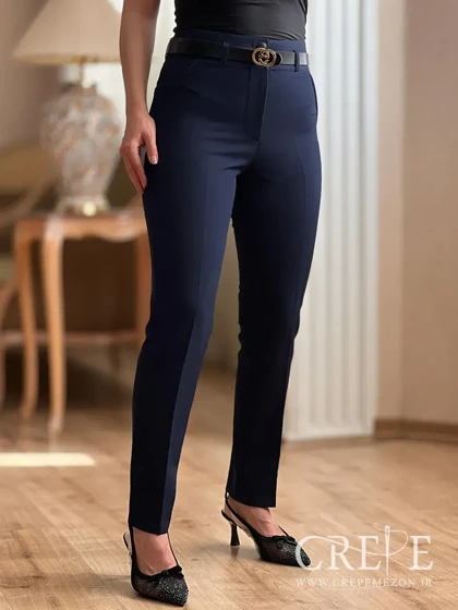 شلوار کرپ دوبل دمپا چاک‌دار