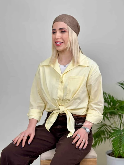 شومیز گره‌ای زنانه اسلپ سروین