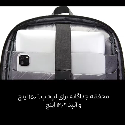 کوله پشتی لپ تاپ 15.6 اینچ بنج Bange اصل BG-7802 با 2 درگاه شارژ