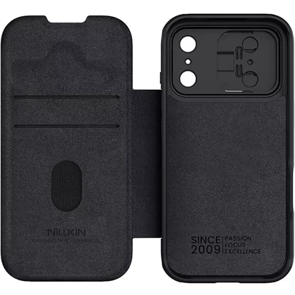 قاب چرمی کلاسوری آیفون 17 پرو نیلکین Nillkin Qin Pro Leather