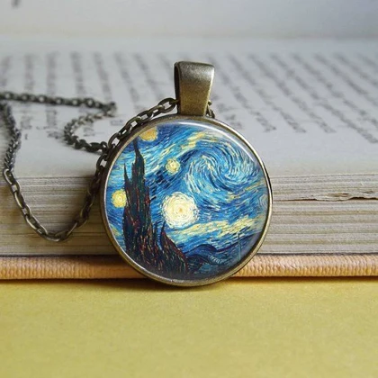 گردنبند دخترانه و پسرانه شبهای پرستاره ونگوگ