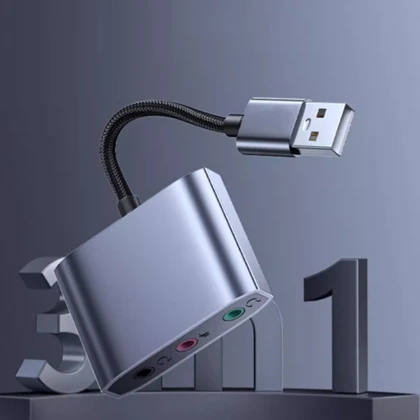 مبدل USB به جک 3.5 میلی‌متری کوتسی 76011