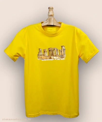 تیشرت مردانه و زنانه اصیل ایرانی طرح تخت جمشید کد 1001