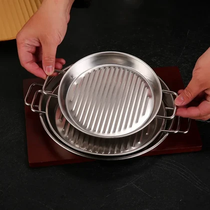 تابه گریل استیل نقره ای