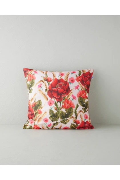 کوسن پرشده English Home مدل Brittle Rose پنبه‌ای - چندرنگ