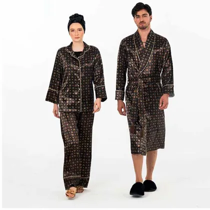 ست کاپل روبدو پیژامه لوتوس