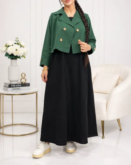 کت سارافون یقه انگلیسی 7549
