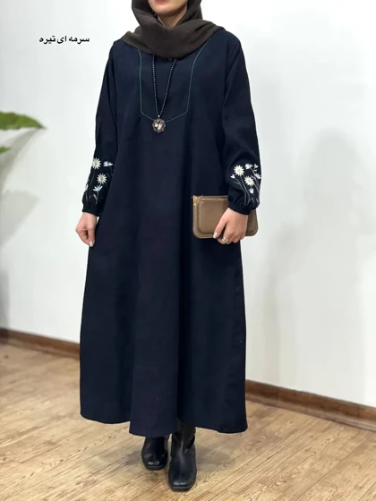 پیراهن مانتویی گلدوزی جانان 1