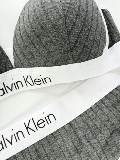 ست شورت و سوتین دخترانه پوش آپ دار کبریتی نوشته کلوین کلاین Calvin klein فیتن Fitan