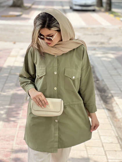 مانتو کتان سلین