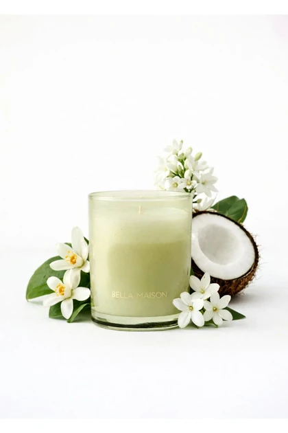 شمع معطر Bella Maison مدل Golden Tropics موم سویا - سبز