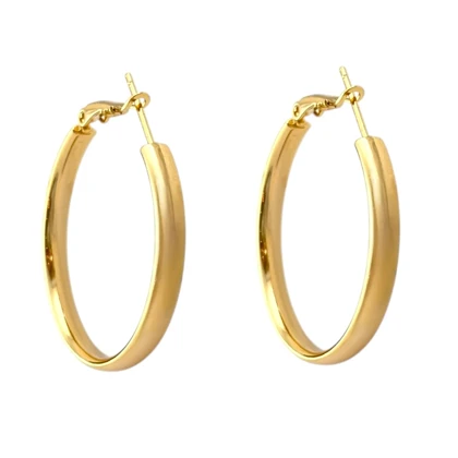 گوشواره حلقه‌ای زنانه با روکش ژوپینگ