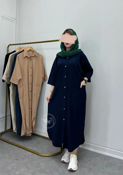 پیراهن مانتویی رستا