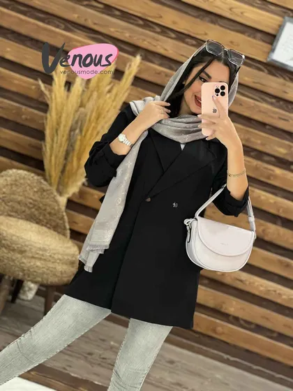 مانتو پشت ژیله جیب برعکس