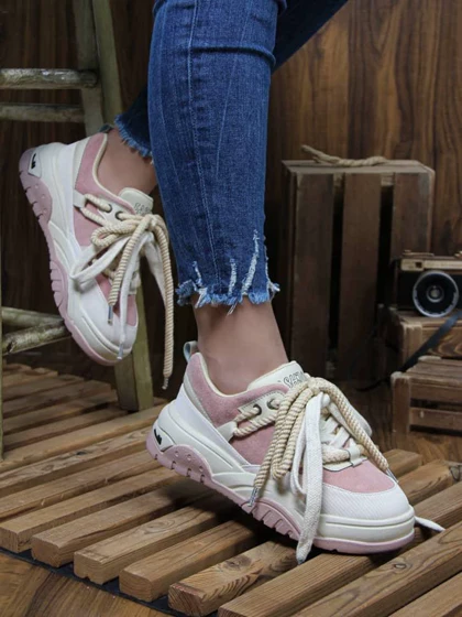 کفش اسپرت دخترانه مدل sneaker - 0024_Pink