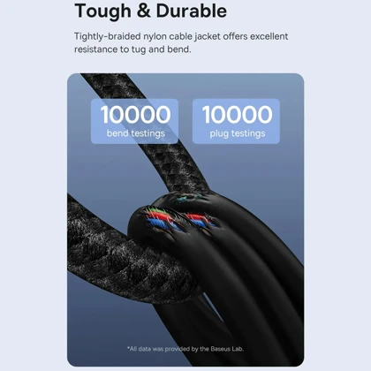 کابل تایپ سی 100 وات 5 آمپر باسئوس Baseus مدل CB000091 یک متری
