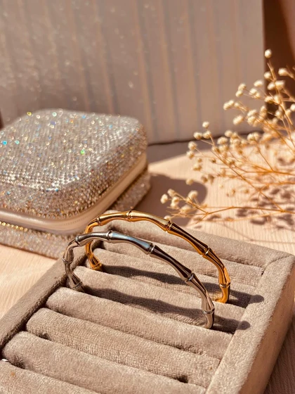 دستبند بنگل بامبو استیل