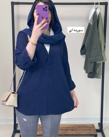 تونیک یقه دار کوک دوزی ساغر