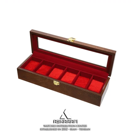 جعبه ساعت مچی 6 عددی چوبی Box Watches 6 WG