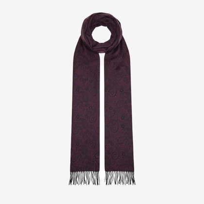 شال گردن طرح بته جقه ریشه‌دار